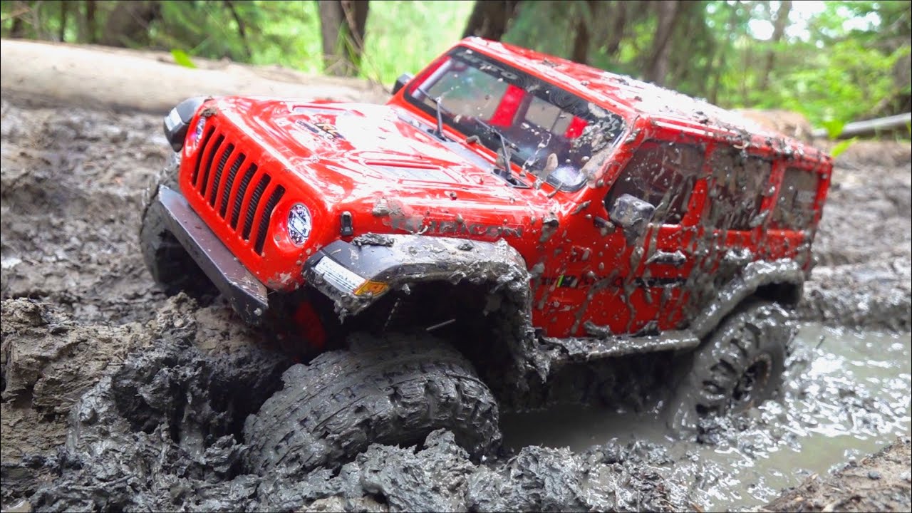 JLU ЗАСТРЯЛ В ГЛУПОЙ ГРЯЗИ! 2020 AXIAL SCX10 3 PORTAL & DIG 4x4 Trail Ready JEEP - RTR | RC ADVEN...