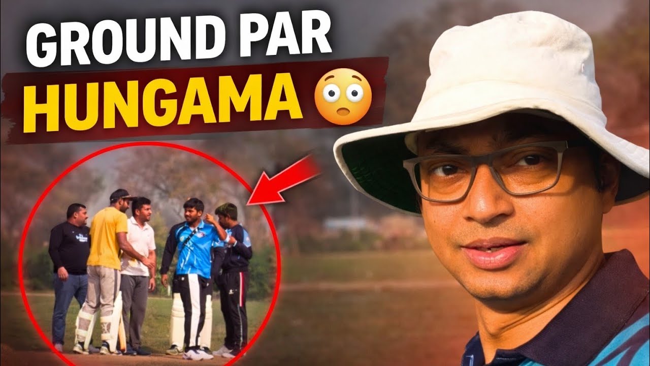 Ground Par Hungama 😳 | Cricket Match Me Garma Garami 🔥 | cricket Match Vlog 🏏| cricket short