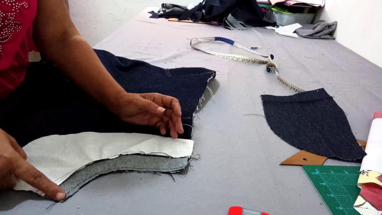 passo a passo de como fazer bolso da frente da calça jeans feminina