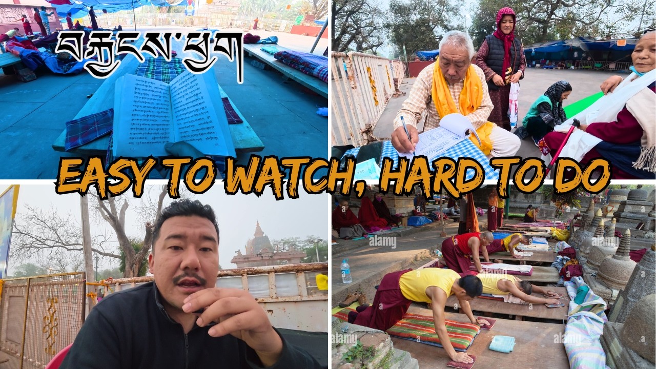 NOT EASY AT ALL || TIBETAN PROSTRATION IN BODH GAYA || MY STRENGTH AND FAITH || TIBETAN VLOGGER 2026