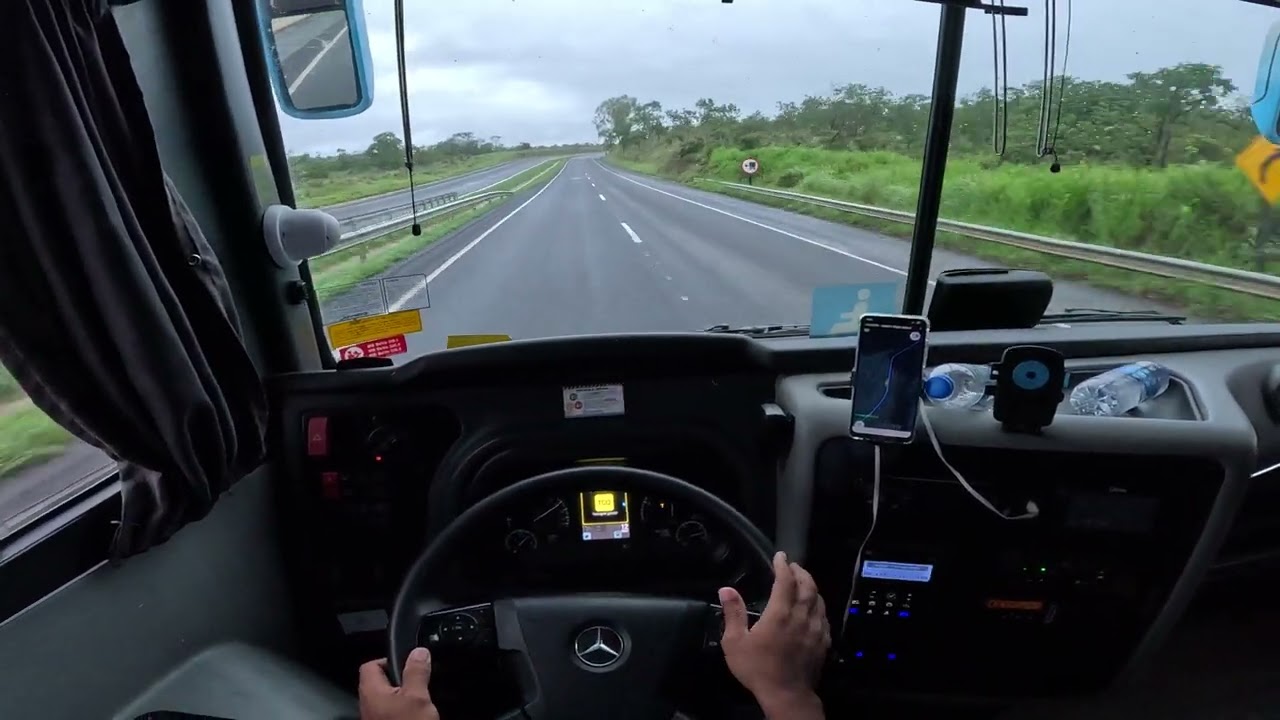 Ao volante, Viagem Satisfat&oacute;ria: Vis&atilde;o do Motorista 🚌 ​#Busologia #OnibusRodoviario #POV #viral #bus