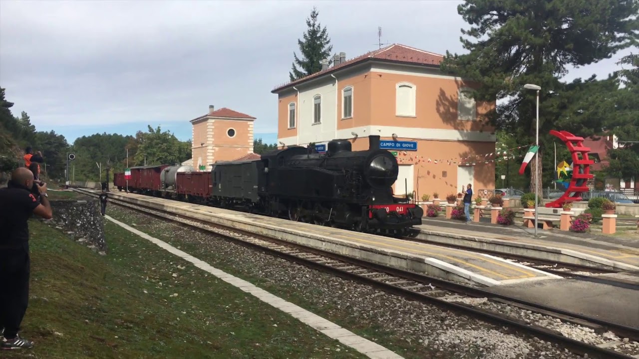 LOCOMOTIVA 940 041 CON TRENO MERCI FRA SULMONA E ROCCARASO 18 SETTEMBRE 2017