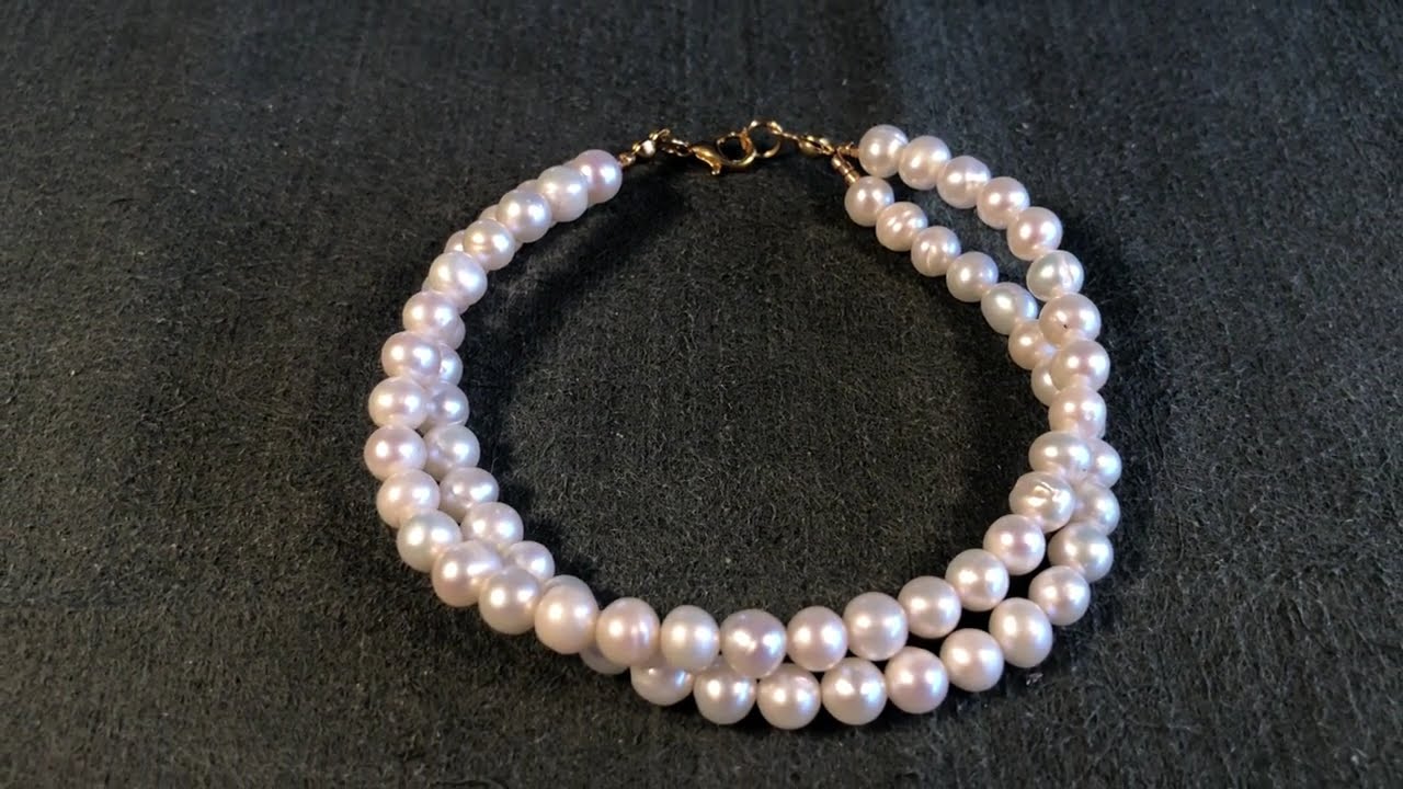 Elegant Pearl Bracelet DIY | How to Use Crimp Beads & Covers 💎