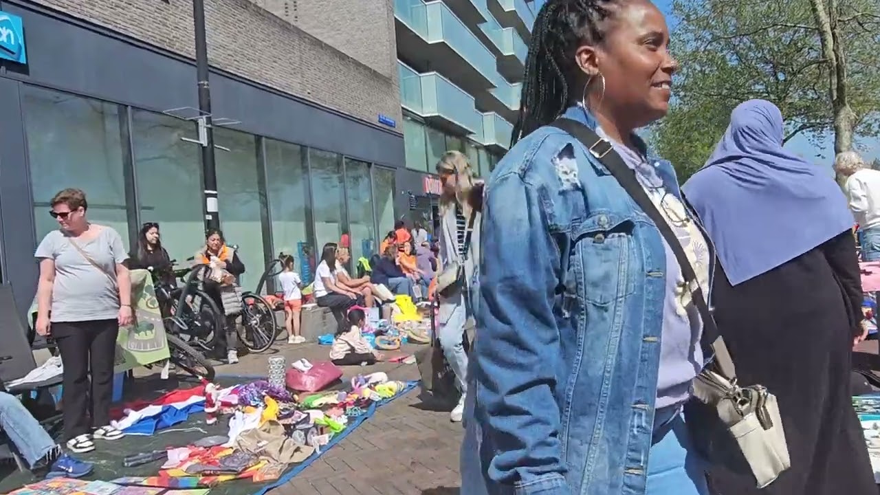 Koningsdag Flea Market Walking Tour | King's Day in Almere Buiten, Netherlands