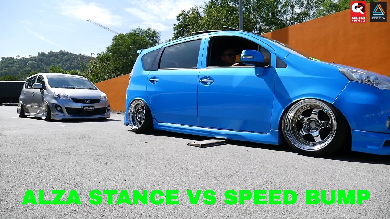 Perodua Alza Stance Speed Bump Challenge - Stance Hustler 2017