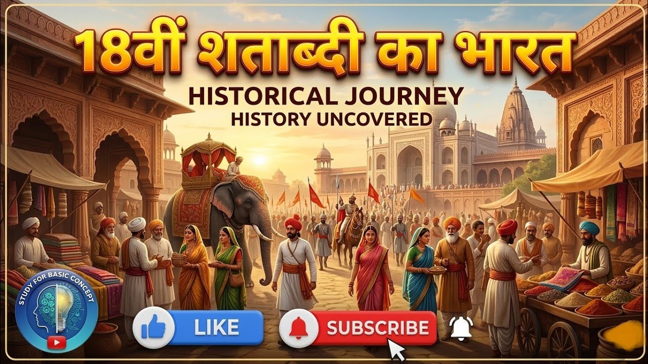 मुगल पतन के बाद का भारत ! 18वीं शताब्दी का भारत !  आधुनिक भारत का इतिहास ! Modern history 