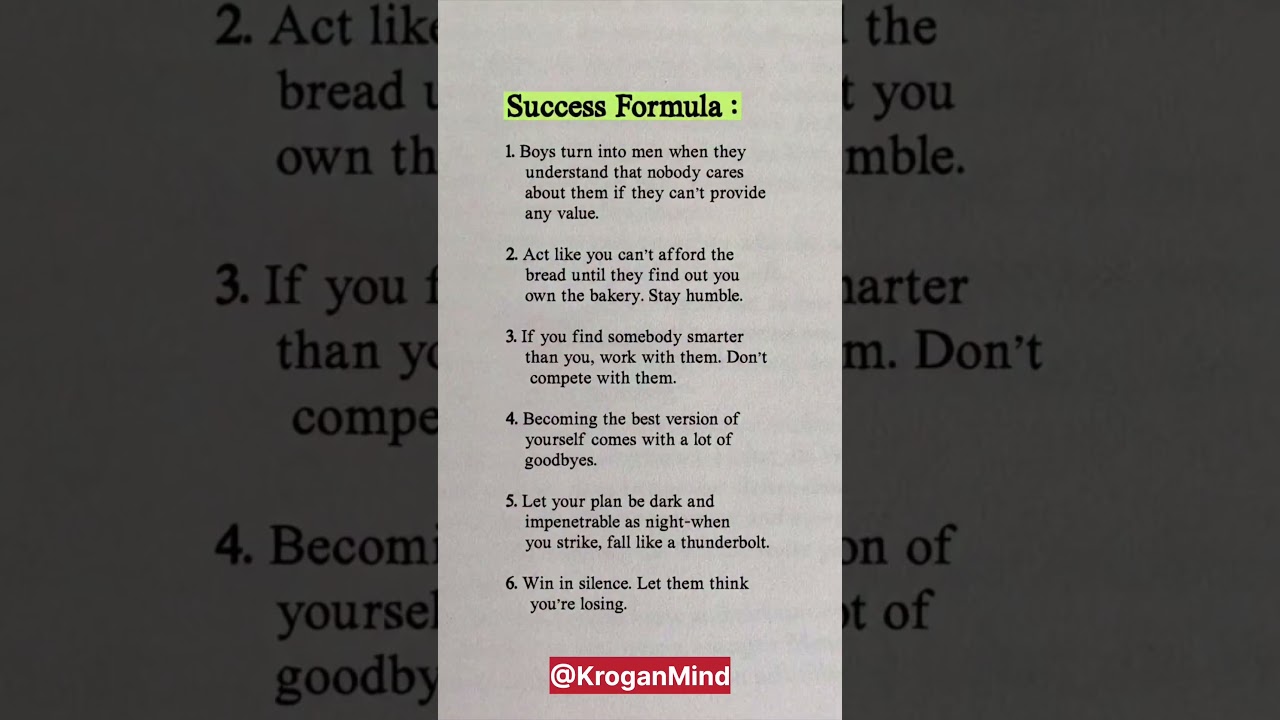 Win in Silence. Let Them Think You&rsquo;re Losing. 🤫 #SuccessFormula #Maturity #LifeLessons #Men #Success