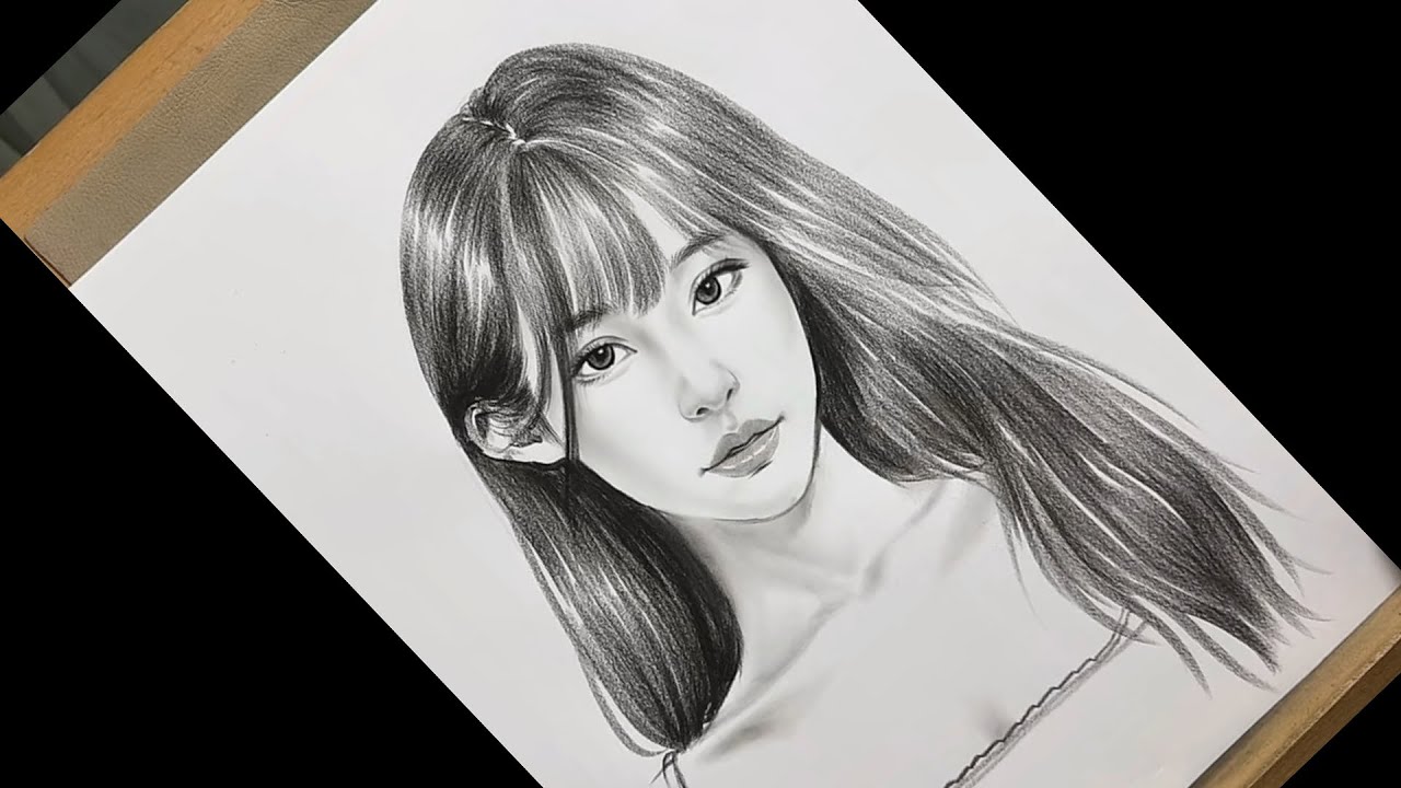 Sunrise in Your Eyes - Beautiful girl drawing
