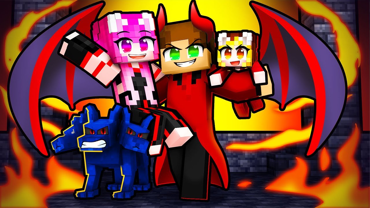 Familia *REGELUI* Demon pe Minecraft!