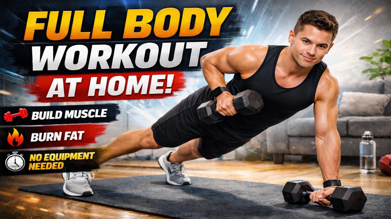 5 Minute Full Body Workout at Home 💪 Muscle Gain