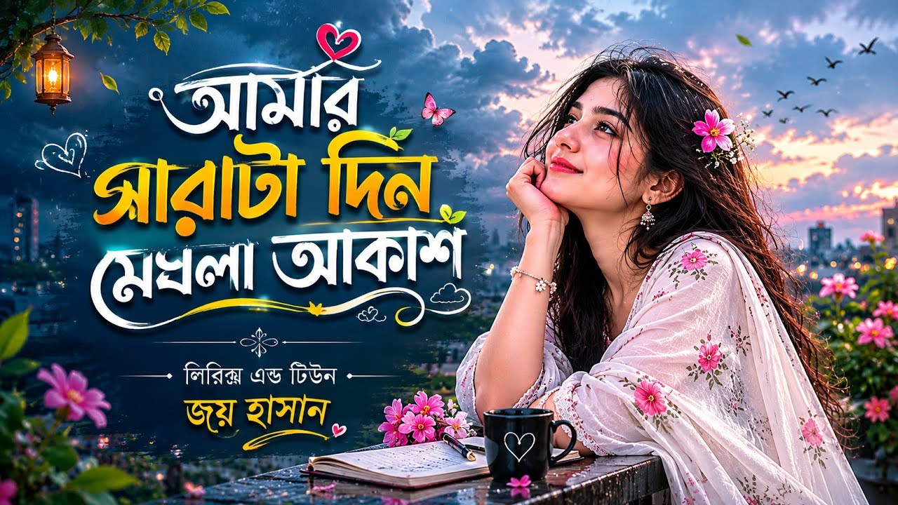 Amar Sarata Din 🌧️ | মেঘলা আকাশ বৃষ্টি তোমাকে দিলাম 💙 | Emotional Bangla Song 2026