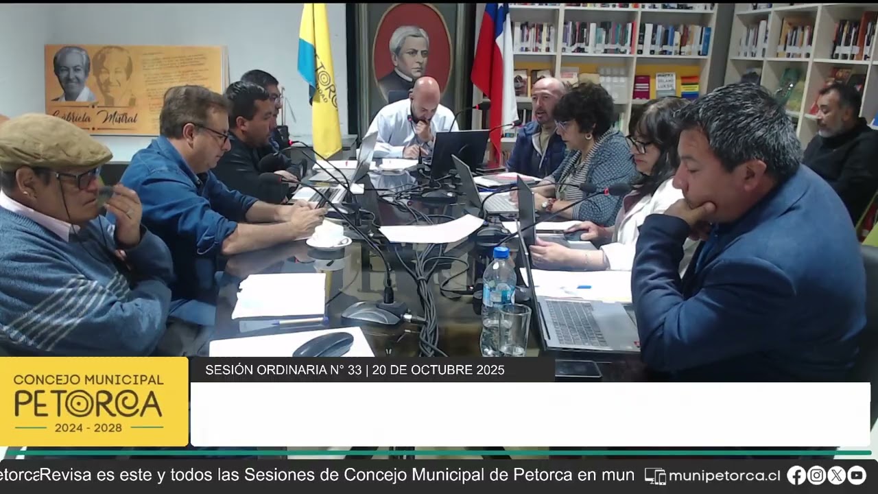 Concejo Municipal Petorca   Sesión Ordinaria N°33    20 de Octubre de 2025