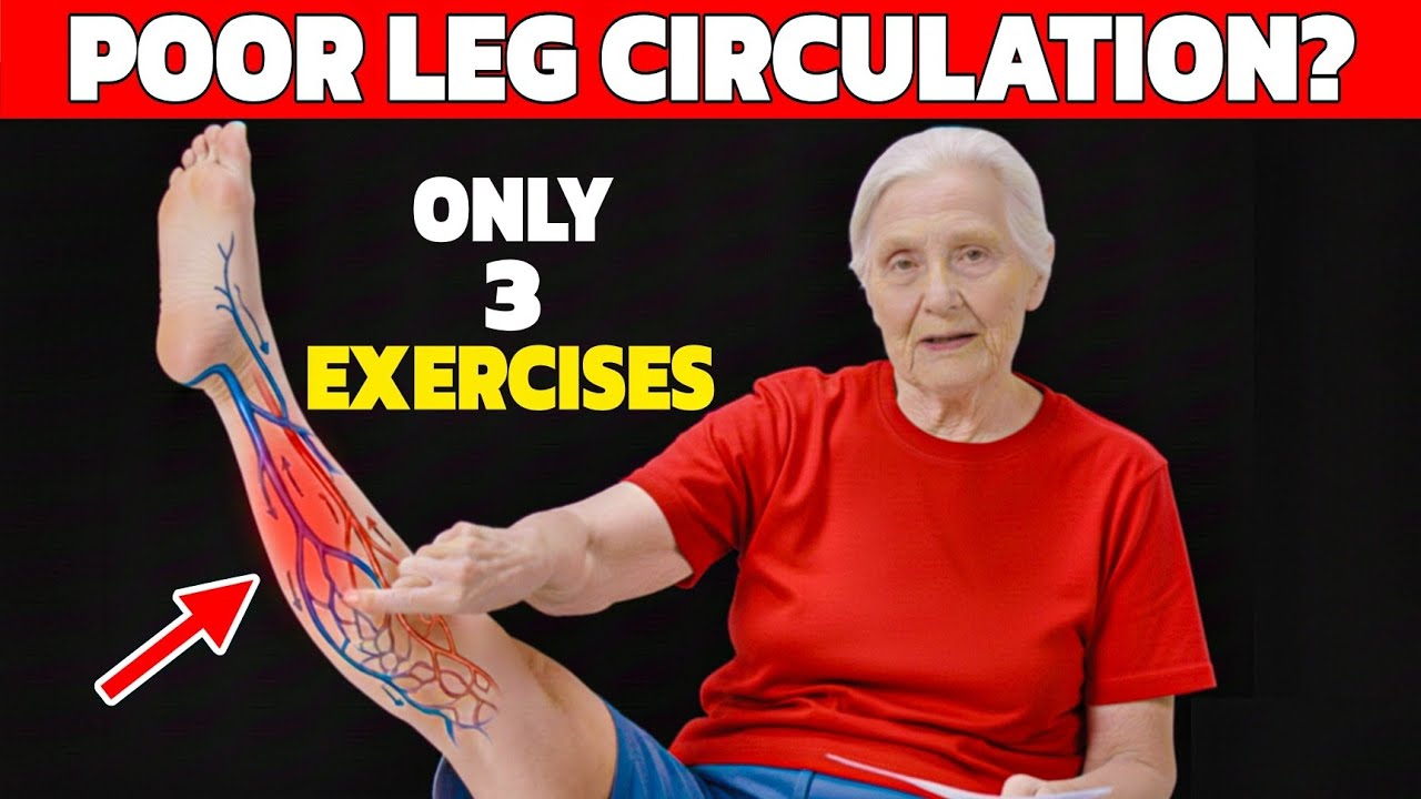 Over 60? Do THESE 3 Chair Exercises for Poor Leg Circulation | Senior Health Tip