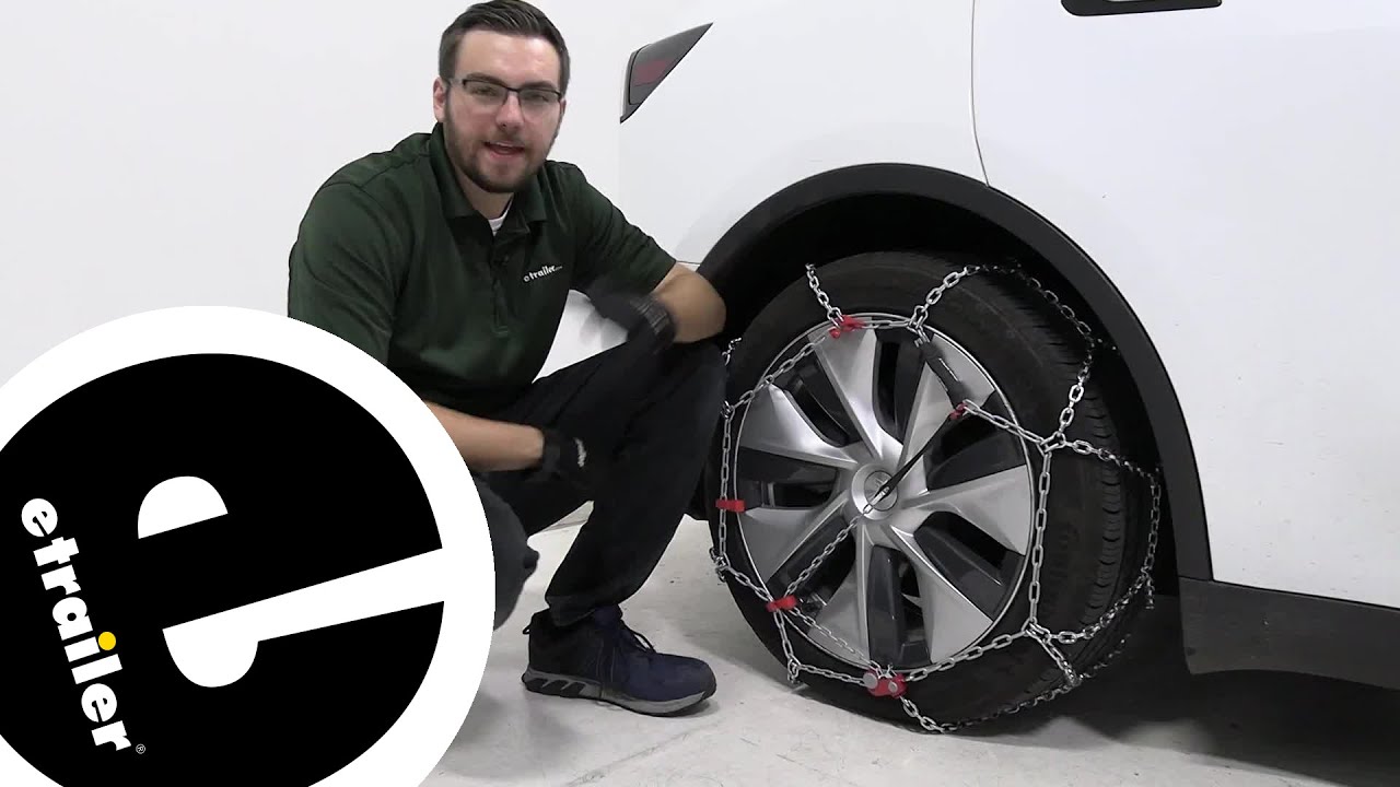 etrailer | How to Install: Konig Commercial Truck Tire Chains on your 2020 Tesla Model Y