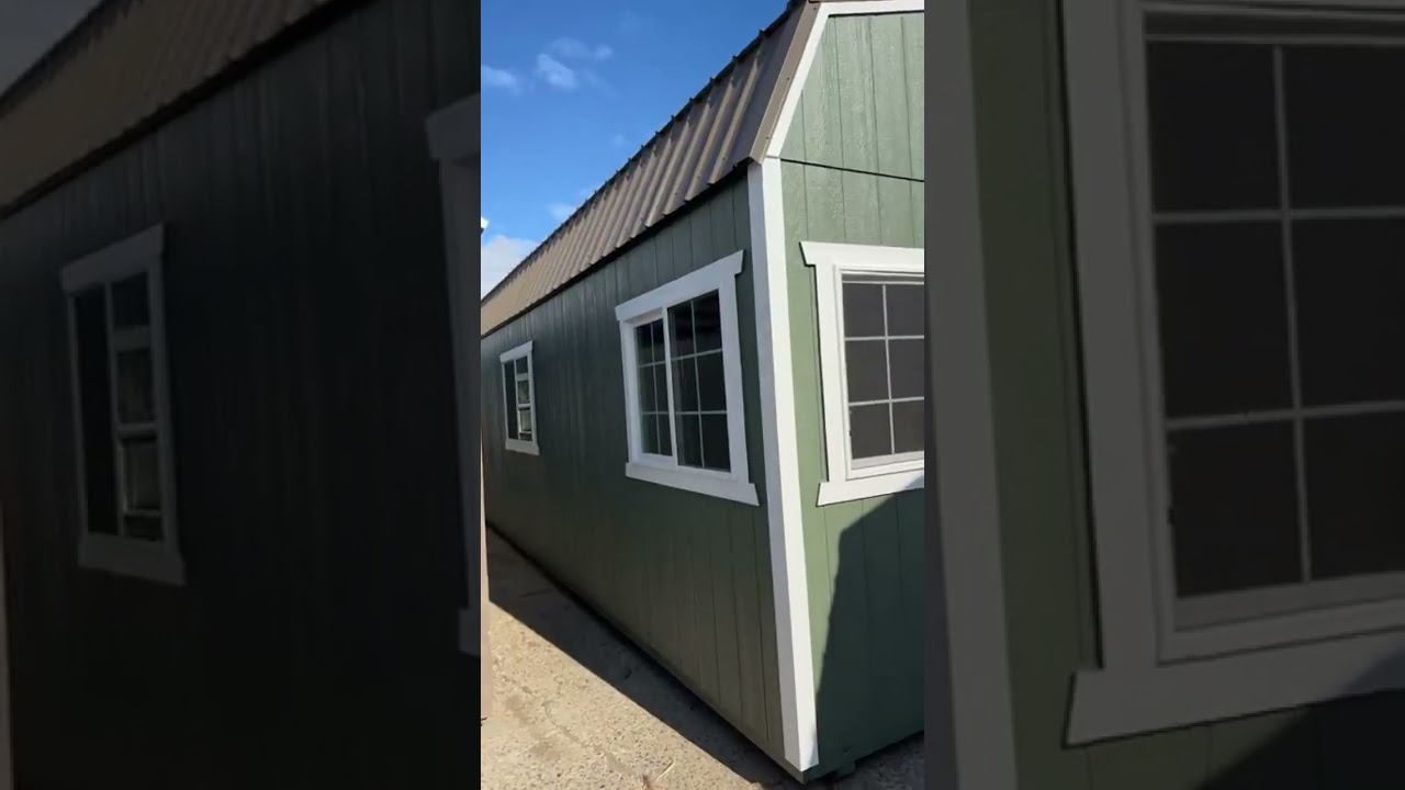 14 x 40 lofted barn tiny home shed conversion ￼