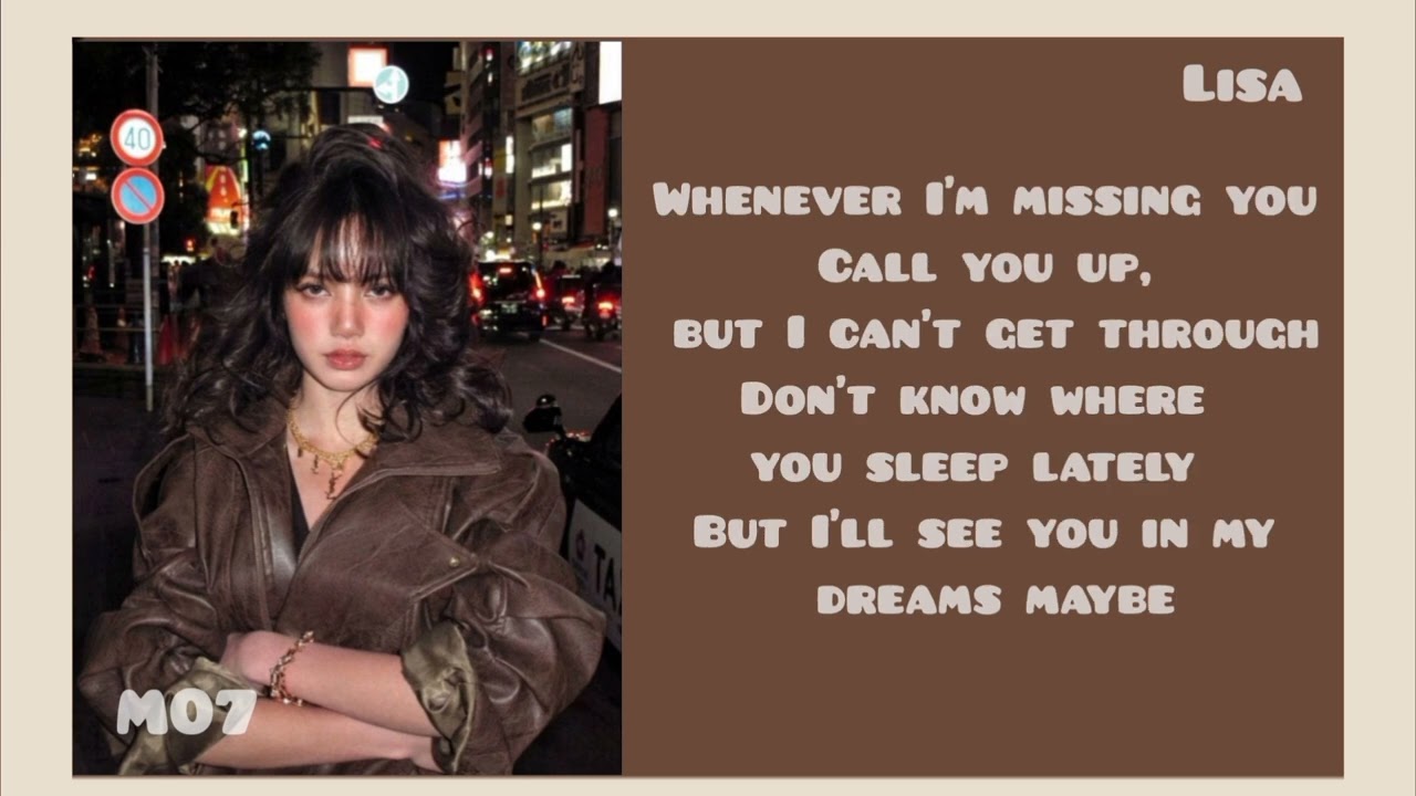 Lisa(black pink) dream lyrics 
