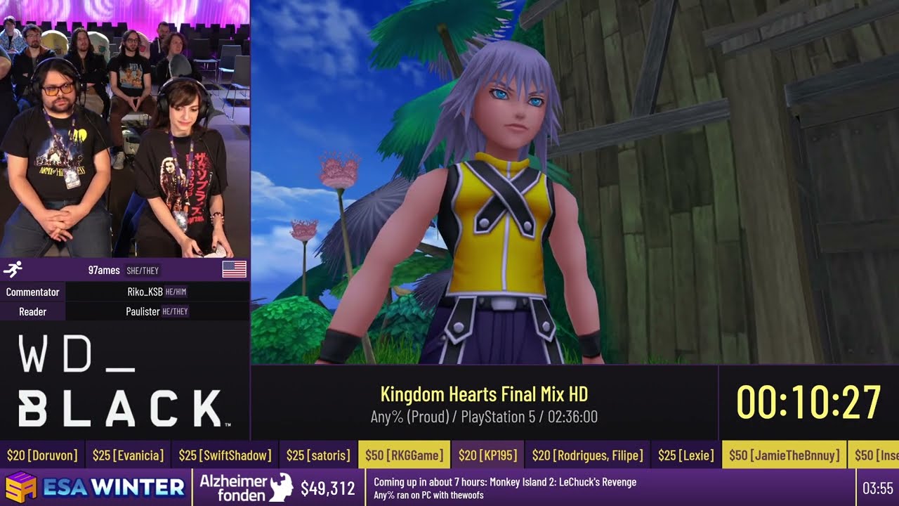 Kingdom Hearts Final Mix HD [Any% (Proud)] by 97ames - #ESAWinter23