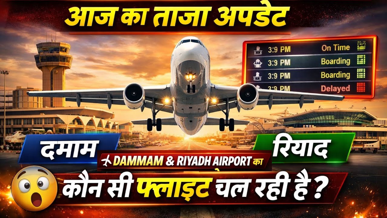🚨Breaking: Dammam & Riyadh Airport News Today | Saudi Flight Update Live ✈️ Flights Cancel or Delay?