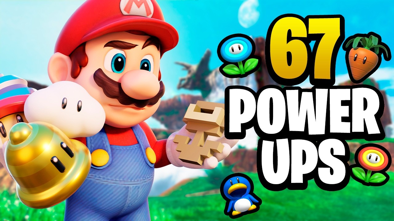 Clasifiqué los 67 Power-Ups de Super Mario