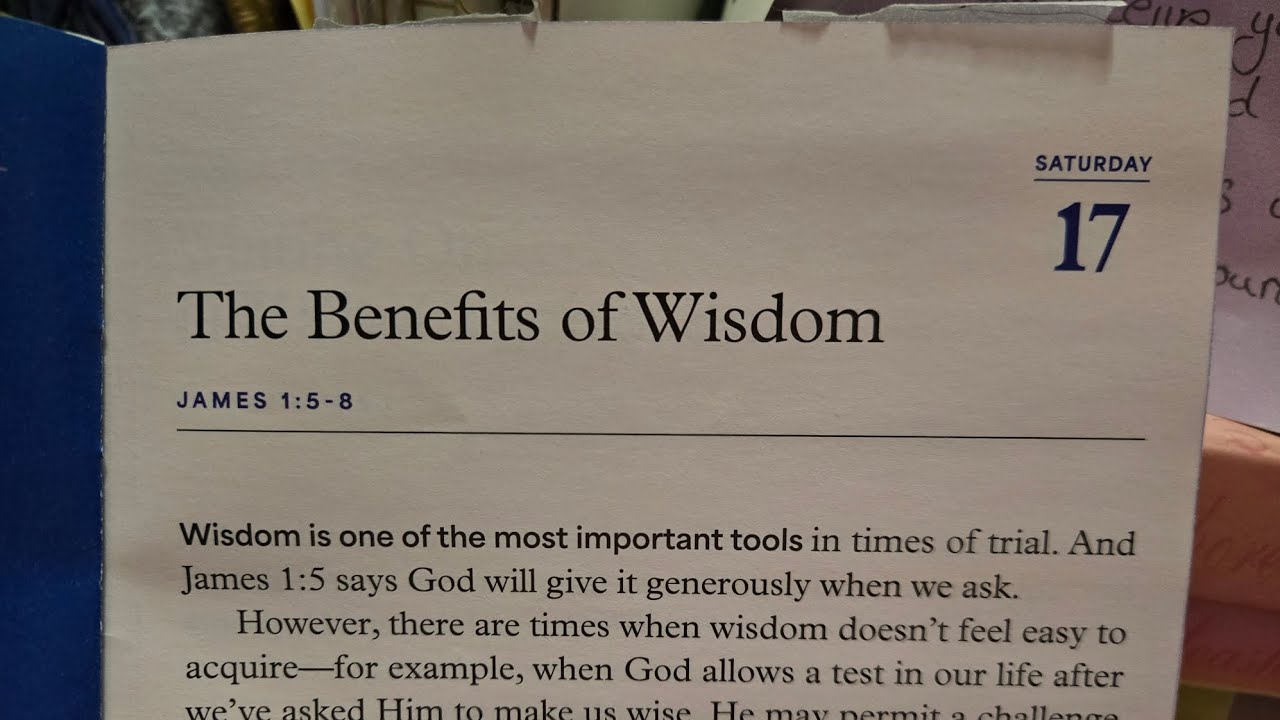 1.17.2026 Wisdom with the Lord