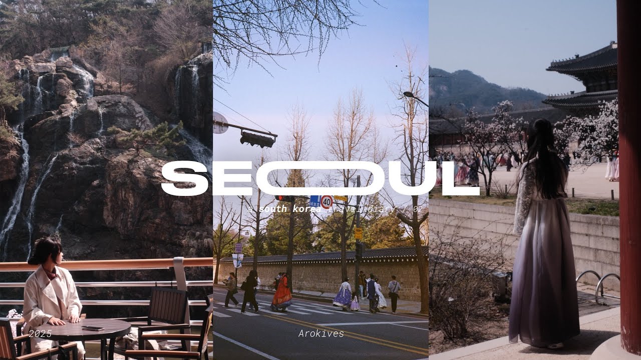 seoul vlog — aesthetic cafés, independent bookstore, and spring days [travel vlog_02]