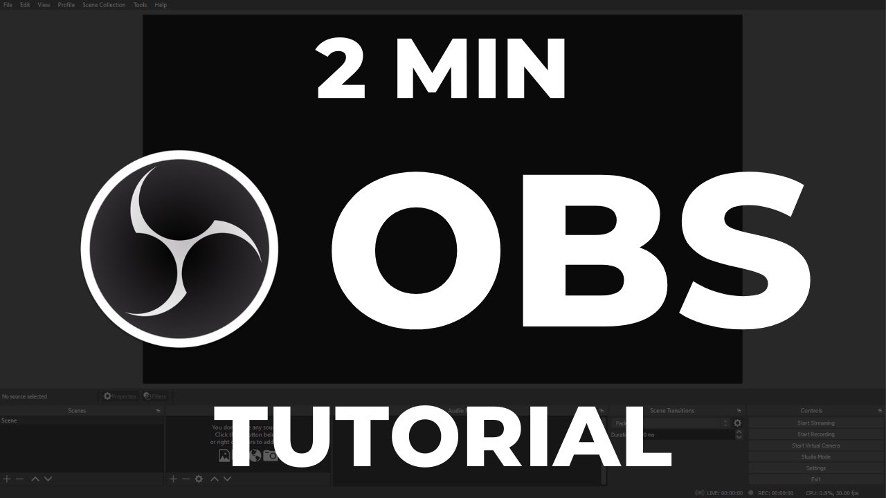 Get Started With OBS in Less Than 2 Minutes - OBS Studio Tutorial (2021)