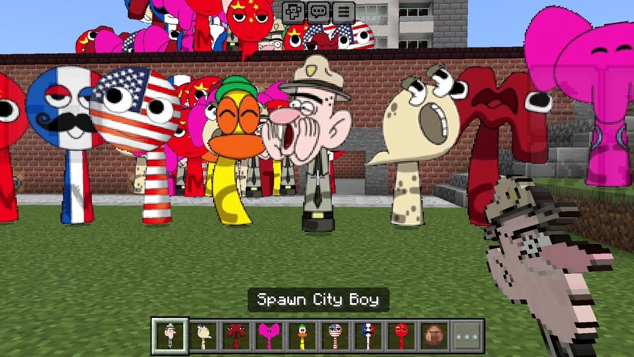 Sprunki OC City Boy added to Minecraft PE