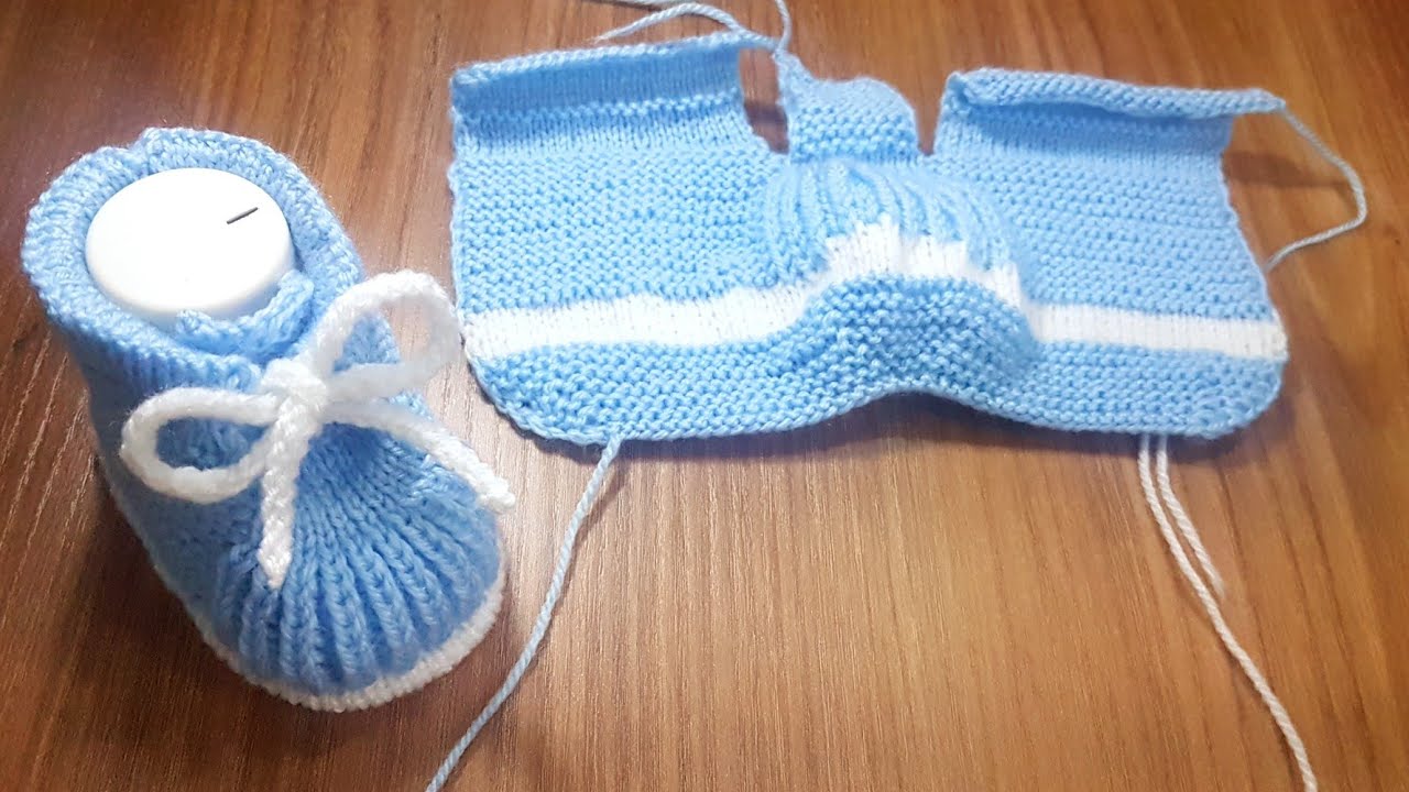 Convers Bebek patiği / İki Şişle Örülen Bebek Patiği / Bebek Patikleri