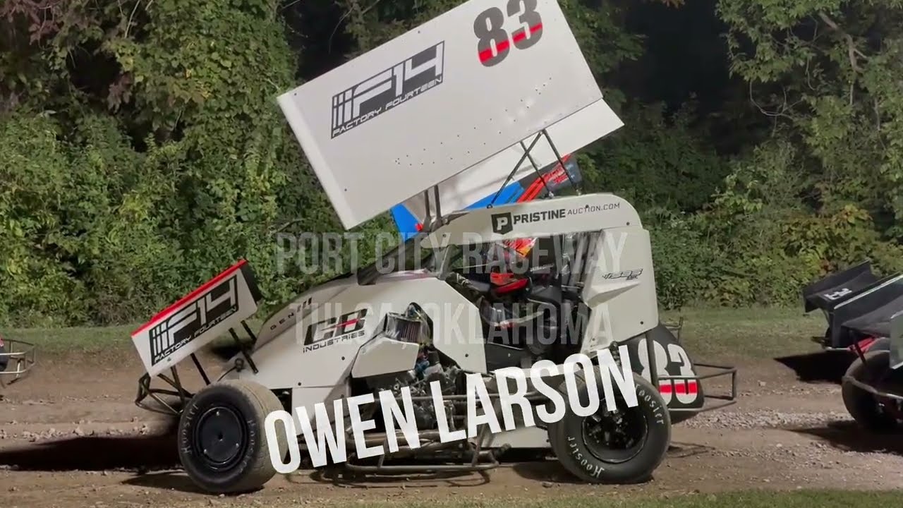 Owen Larson Battles at Port City Raceway Tulsa Oklahoma