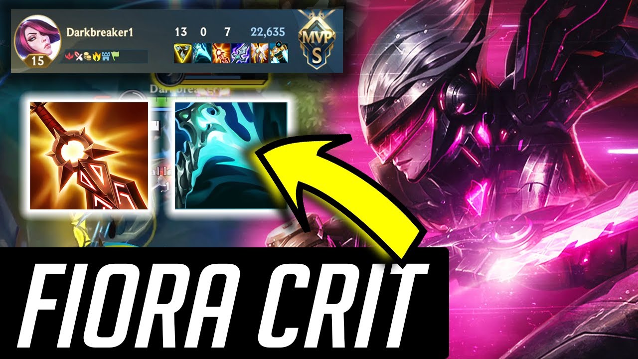 PRO FIORA CRIT BUILD on PATCH 2.4 in Wild Rift - WATCH IF YOU WANNA MASTER SPLIT PUSHING
