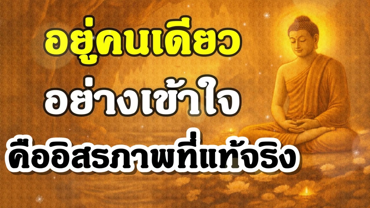 อยู่คนเดียวอย่างเข้าใจ คืออิสรภาพที่แท้จริง | ฟังธรรมะก่อนนอน | Ep.33