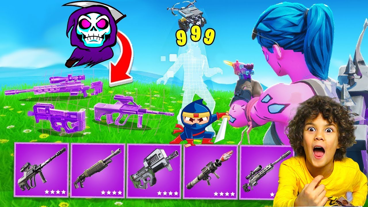 USO SOLO ARMI VIOLA PER FARE VITTORIA REALE - FORTNITE ITA Challenge