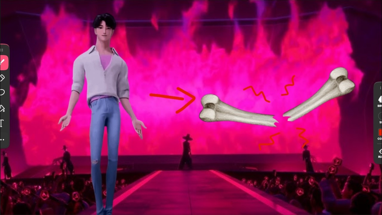 Your idol But They break their bones #kpop #demon #kpopdemonhunters #netflix #kdh #saja #sajaboys