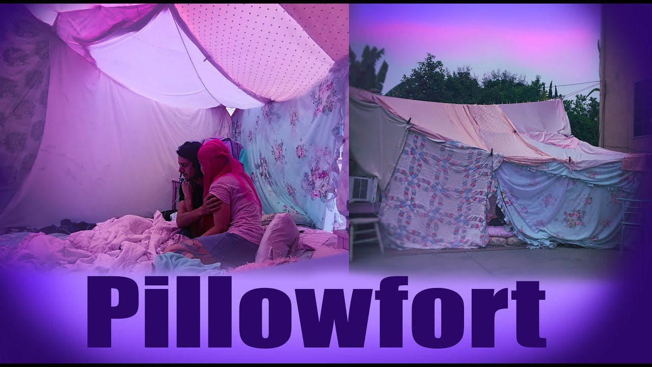 We built a blanket Fort in my parking lot