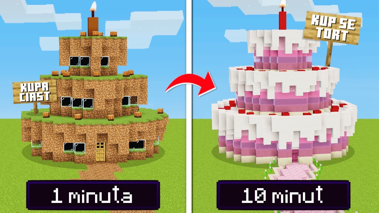Poprosiłem 10 LOSOWYCH OSÓB aby zbudowali CUKIERNIĘ w MINECRAFT!