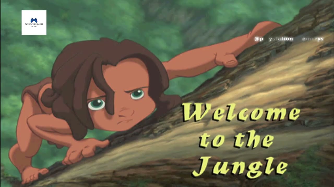 لعبة طرزان بلايستيشن ون جيل الطيبين الحصول على الحروف كاملة | Game Tarzan PlayStation One