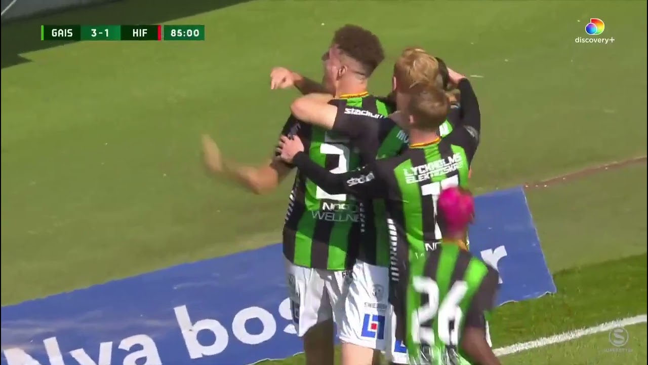 Sammandrag GAIS - Helsingborgs IF 4-1 (2-0)
