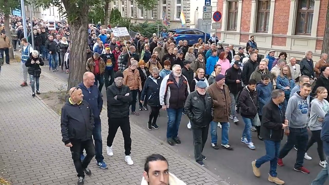 Naziaufmarsch in Bernburg 02.10.2022