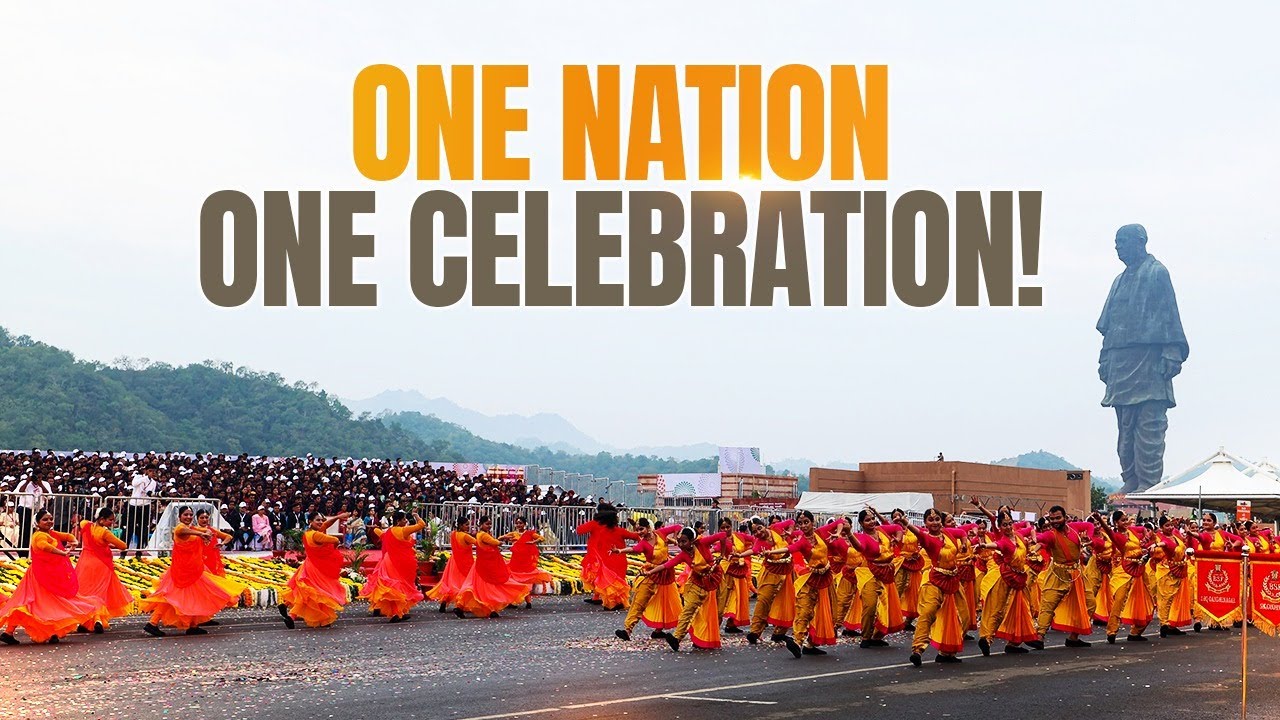 SPECTACULAR cultural programme at the Statue of Unity in Kevadia on Rashtriya Ekta Diwas