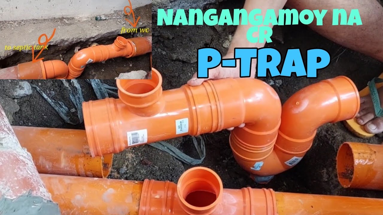 Solusyon sa Nangangamoy na Cr Walang P-trap |Pano mag Install ng P-Trap @LeonSilvaVlog