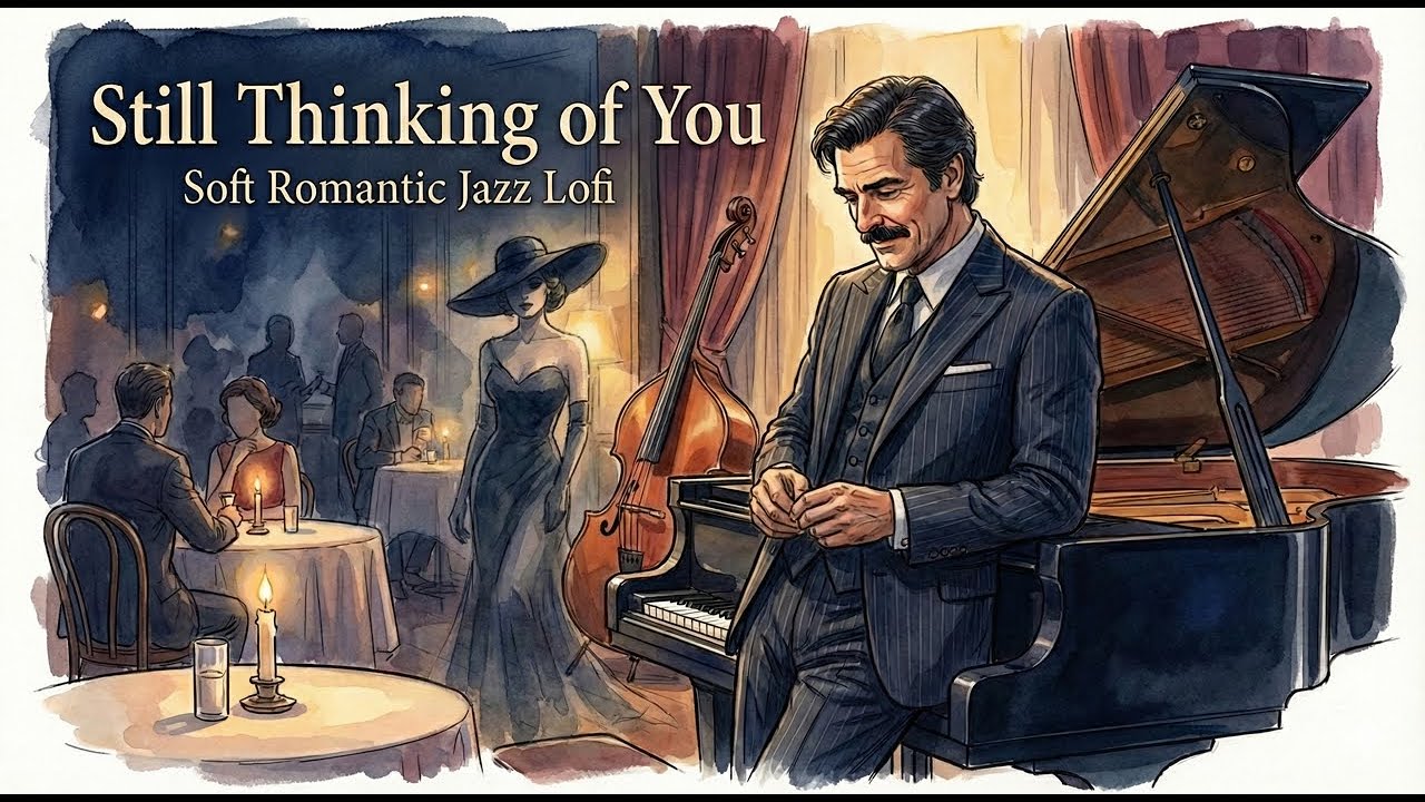 Soft Romantic Jazz Lofi 🌅 Evening to Night Chill | Relax & Unwind