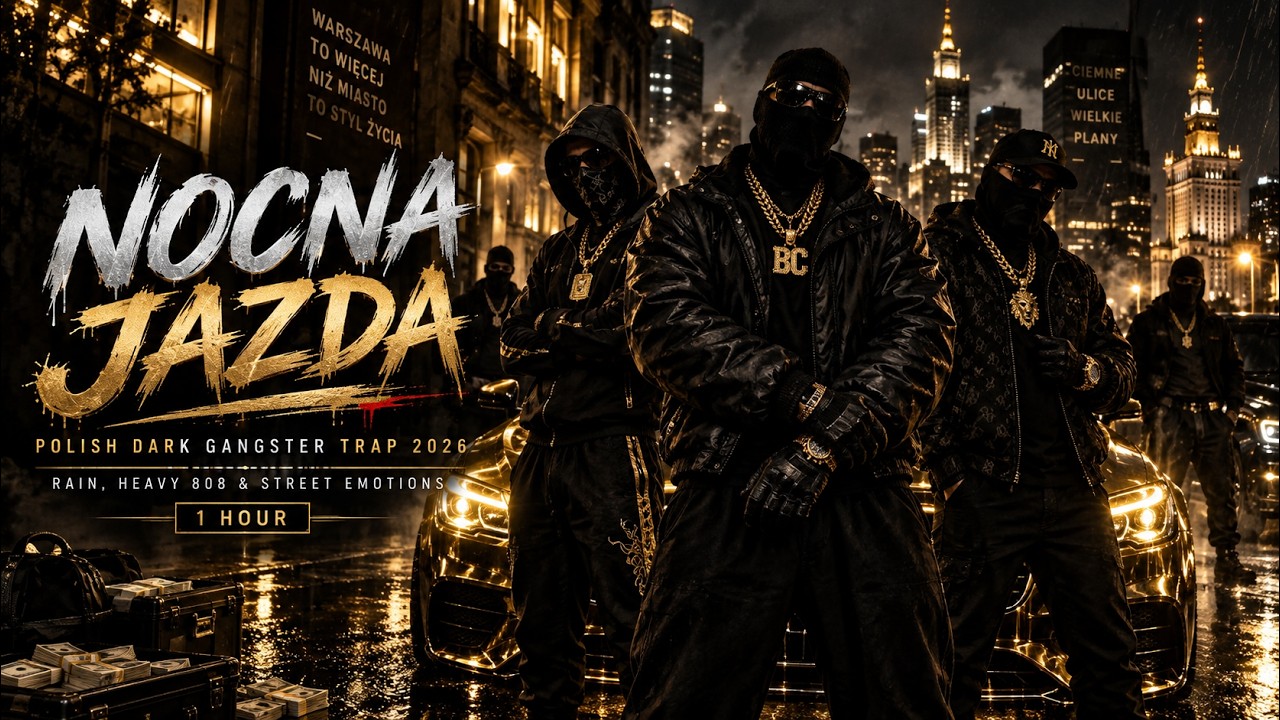 NOCNA JAZDA 🌃 Polish Dark Gangster Trap 2026 | Rain, Heavy 808 & Street Emotions | 1 Hour