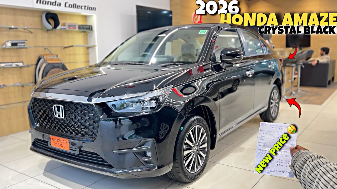 2026 Honda Amage ZX CVT Crystal Black🥵Detailed Review With EMI And On Road Price 