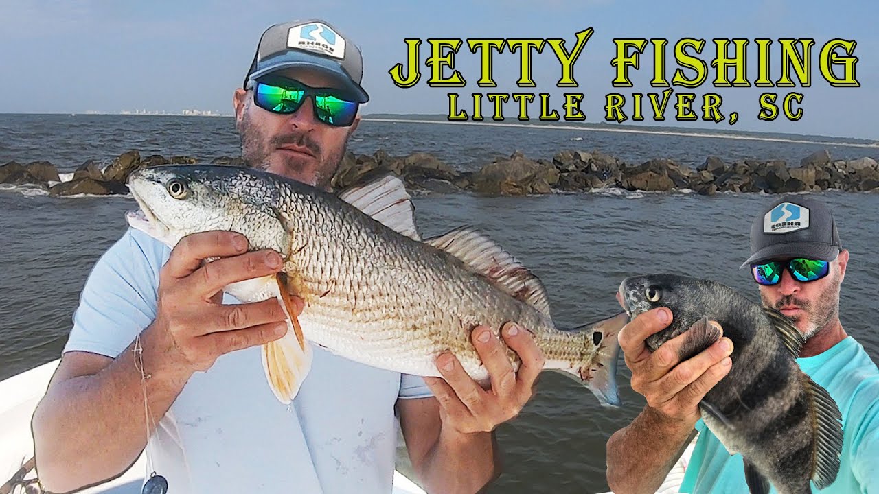 JETTY FISHING: Little River, SC Redfish, Black Drum, Ribbonfish and more...Part 1