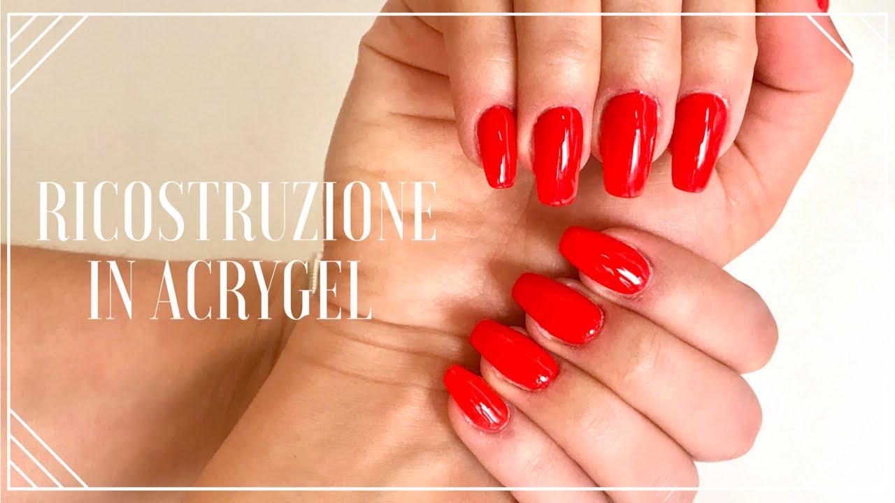 RICOSTRUZIONE UNGHIE CON ACRYGEL | SUPER SEMPLICE!! 💅🏻