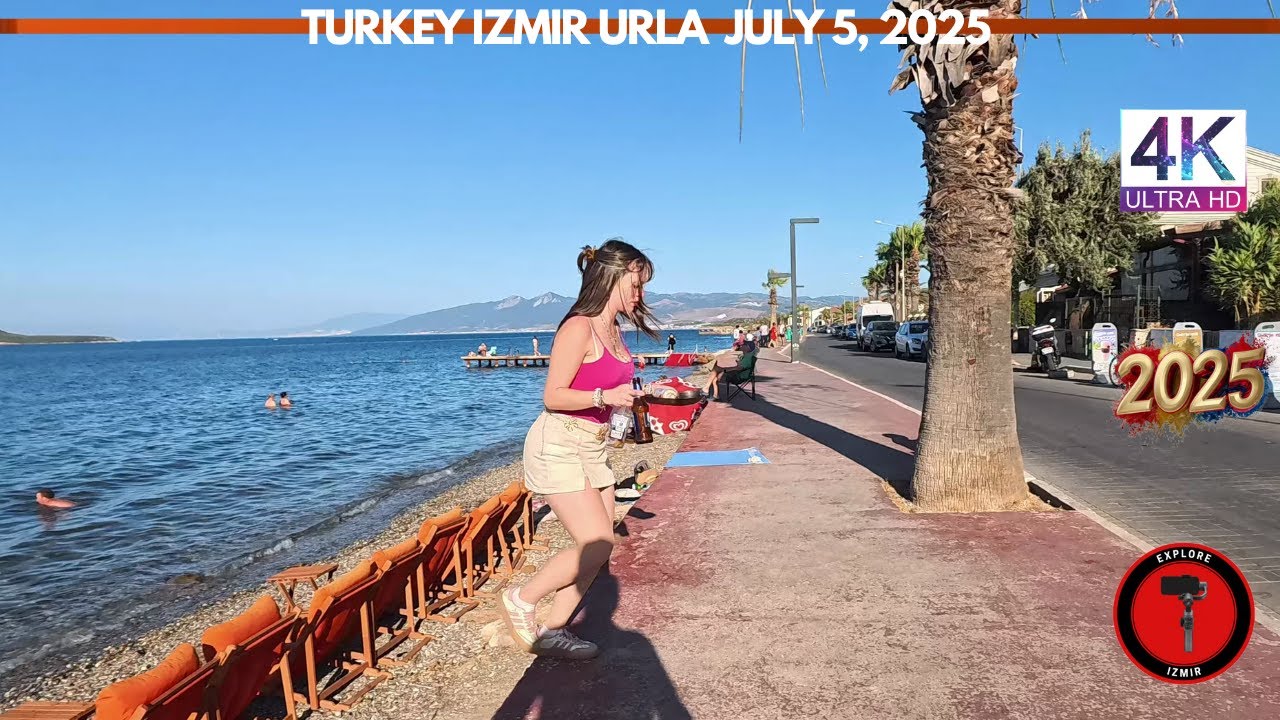 Izmir Turkiye | Urla Çeşmealtı Beach | July 5, 2025 [4K HD/60 fps]