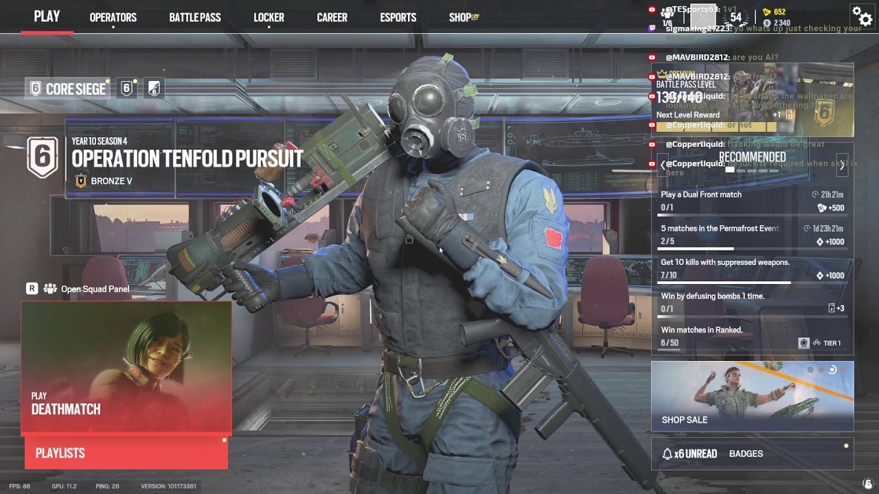 Playing Rainbow Six Siege!