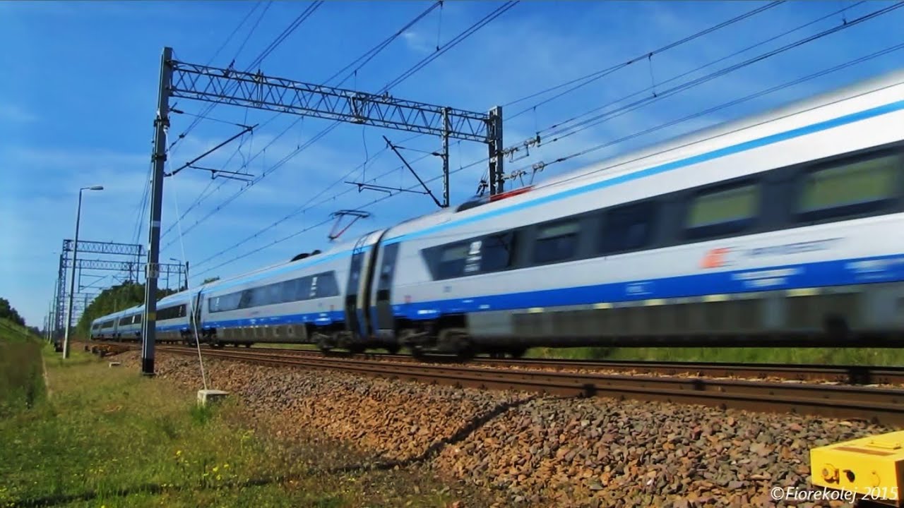 Polskie Pendolino w akcji / Polish Pendolino high-speed train in action