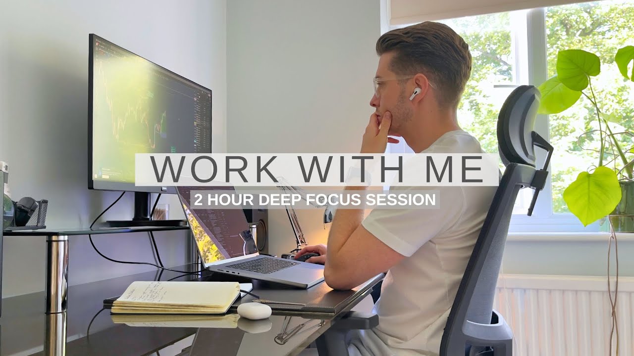 Work With Me | 2 Hour Focus Session With Lo-Fi Productivity Music | 1hr-10min-1hr