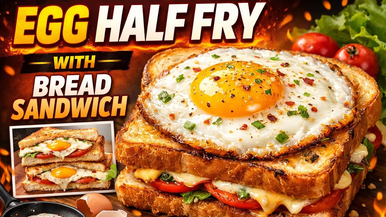 Half fry sandwich 🤤🥪 tasty simple easy #food #viral #cooking #recipe #shorts #trending #ytshorts 